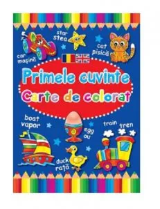 Primele cuvinte. Carte de colorat romano-engleza de Brown Watson