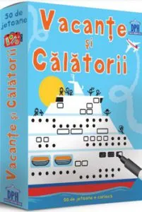 Vacante si calatorii - deseneaza si sterge - 50 de jetoane de Usborne