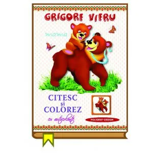 Citesc si colorez cu autocolante - Mama de Grigore Vieru