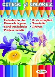 Citesc si colorez - Umbrelute in vant