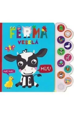 Ferma vesela. Carte sonora cu 10 sunete