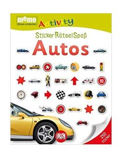 Memo Activity. Autos: StickerRätselSpaß
