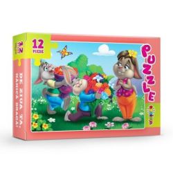 Puzzle. De ziua ta, mamica draga!, 12 piese