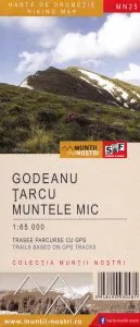 Harta de drumetie. Muntii Godeanu. Tarcu. Muntele Mic