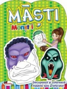 Monstri. Decupeaza si coloreaza mastile tale preferate