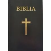 Biblia medie, 063, coperta vinil tare, neagra, cu cruce de Ionel