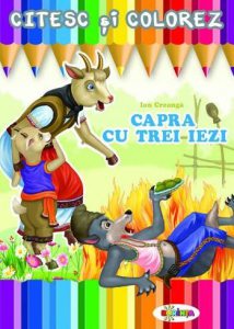 Citesc si colorez - Capra cu trei iezi