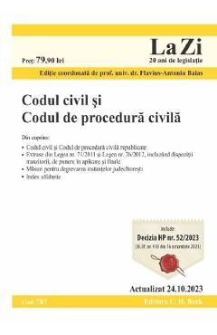 Codul civil si Codul de procedura civila Act. 24 octombrie 2023
