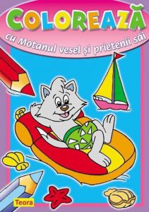 Coloreaza cu Motanul vesel si prietenii sai