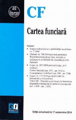 Cartea funciara act 17 septembrie 2014