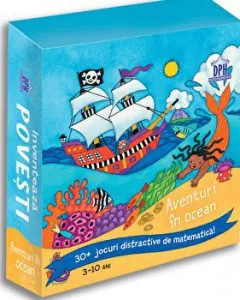 Inventeaza povesti - Aventuri in ocean - 30  jocuri distractive de matematica! 3-10 ani de Stefanie Paige Weider