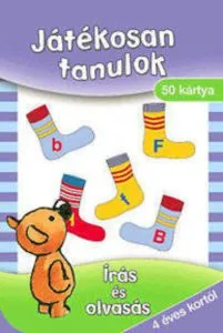Jatekosan tanulok: Iras es olvasas - 50 kartya - 4 eves kortol