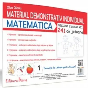 Material demonstrativ individual - matematica - 241 de jetoane, prescolari de Olga Olariu