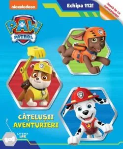 Patrula Cățelușilor. Echipa 112! Cățelușii aventurieri. Joacă-te cu autocolante