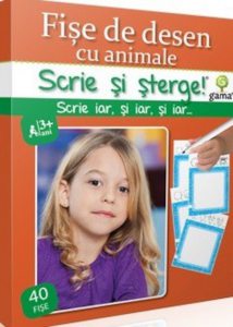Fise de desen cu animale. Scrie si sterge!