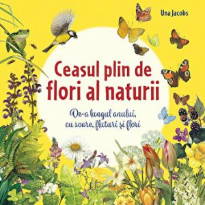 Ceasul plin de flori al naturii. De-a lungul anului, cu soare, fluturi si flori
