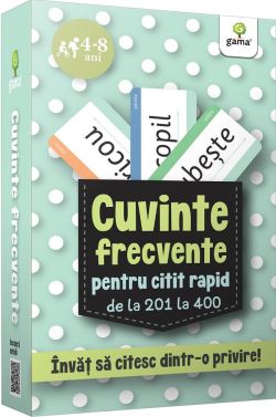 Cuvinte frecvente pentru citit rapid de la 201 la 400. 4-8 ani