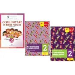 Pachet Manual limba si literatura romana clasa a 2-a plus caiete de lucru Partea 1 si 2 de Cleopatra Mihailescu