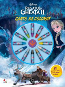 Disney. Regatul de gheata II. Carte de colorat. 12 creioane mici pentru maini de pitici