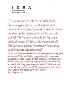 Revista IDEA artă societate, nr. 50