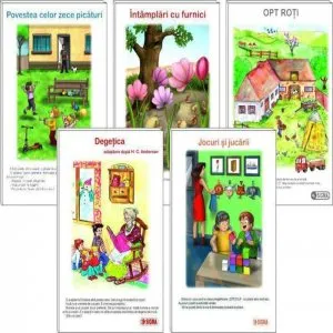 Set 5 carti uriase pentru clasa pregatitoare, Semestrul 1 de D. Besliu
