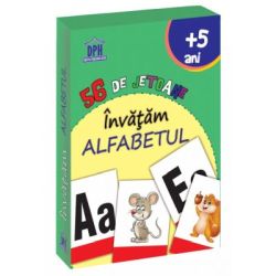 56 de jetoane. Invatam alfabetul