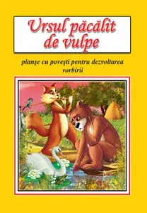 Ursul pacalit de vulpe - planse de Ion Creanga