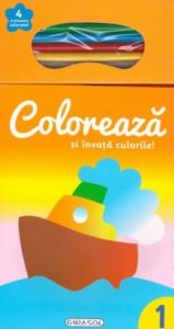 Coloreaza si invata culorile! 1 (+4 creioane)