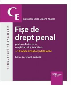 Fise de drept penal pentru admiterea in magistratura si avocatura. Editia a 5-a