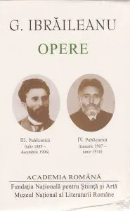 G. Ibrăileanu. Opere (Vol. III IV)