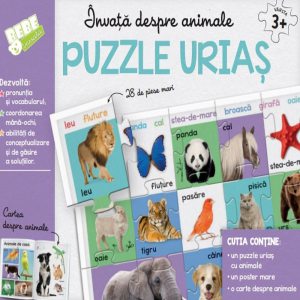 Invata despre animale. Puzzle urias