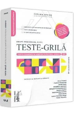 Teste-grila pentru examenele de admitere in profesiile juridice. Drept procesual civil Ed.2 de Evelina Oprina