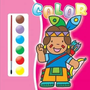 Carte de colorat 3- contine acuarele si pensula