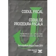 Codul fiscal 2019. Codul de procedura fiscala si Normele de aplicare. Actualizat pana la 1 Iunie 2019 ( OG. nr. 31, 14 Mai 2019) de Constantin Crisu