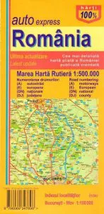 Harta rutiera pliata a Romaniei. Editia 2013
