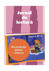 Jurnal de lectură. Clasa a IV-a