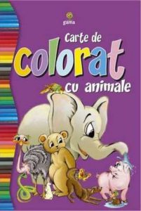 Carte de colorat cu animale