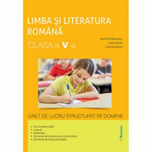 Limba si Literatura romana clasa a V a, domenii de invatare