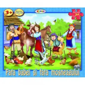 Puzzle - Fata babei si fata mosneagului (30 piese)