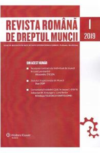Revista Romana de dreptul muncii nr 1/2019