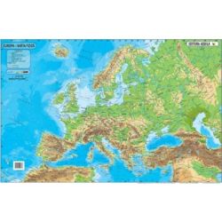 Harta Europa 70x100 cm, fizico-geografica/politica