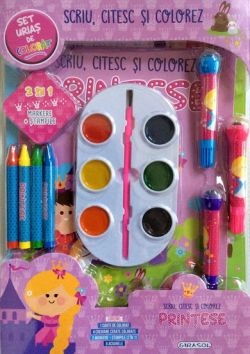 Scriu, citesc si colorez. Printese