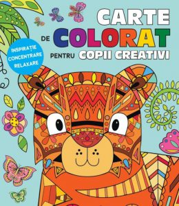 Carte de colorat pentru copii creativi