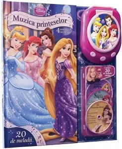 Disney. Muzica prințeselor. 4 povești muzicale (carte   miniCD   CD player) 20 melodii de Disney