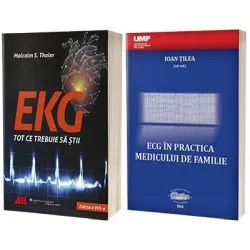 Set 2 carti Tot ce trebuie sa stii despre EKG de Malcolm S. Thaler