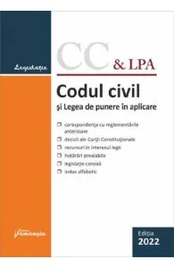 Codul civil si legea de punere in aplicare Act. 7 ianuarie 2022