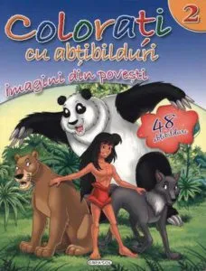 Colorati cu abtibilduri 2 - Imagini din povesti