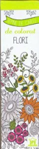 Flori. Semne de carte de colorat