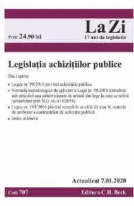 Legislatia achizitiilor publice Act. 7.01.2020