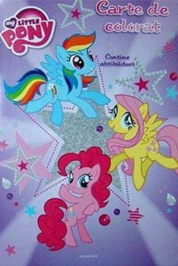 My little pony - Carte de colorat cu abtibilduri